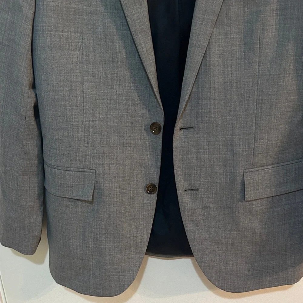 J. Crew Men's Gray Two-Button Blazer